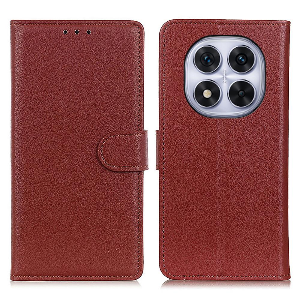 For Xiaomi Redmi Note 14 Pro 4G Wallet Case PU Leather Phone Cover Litchi Texture