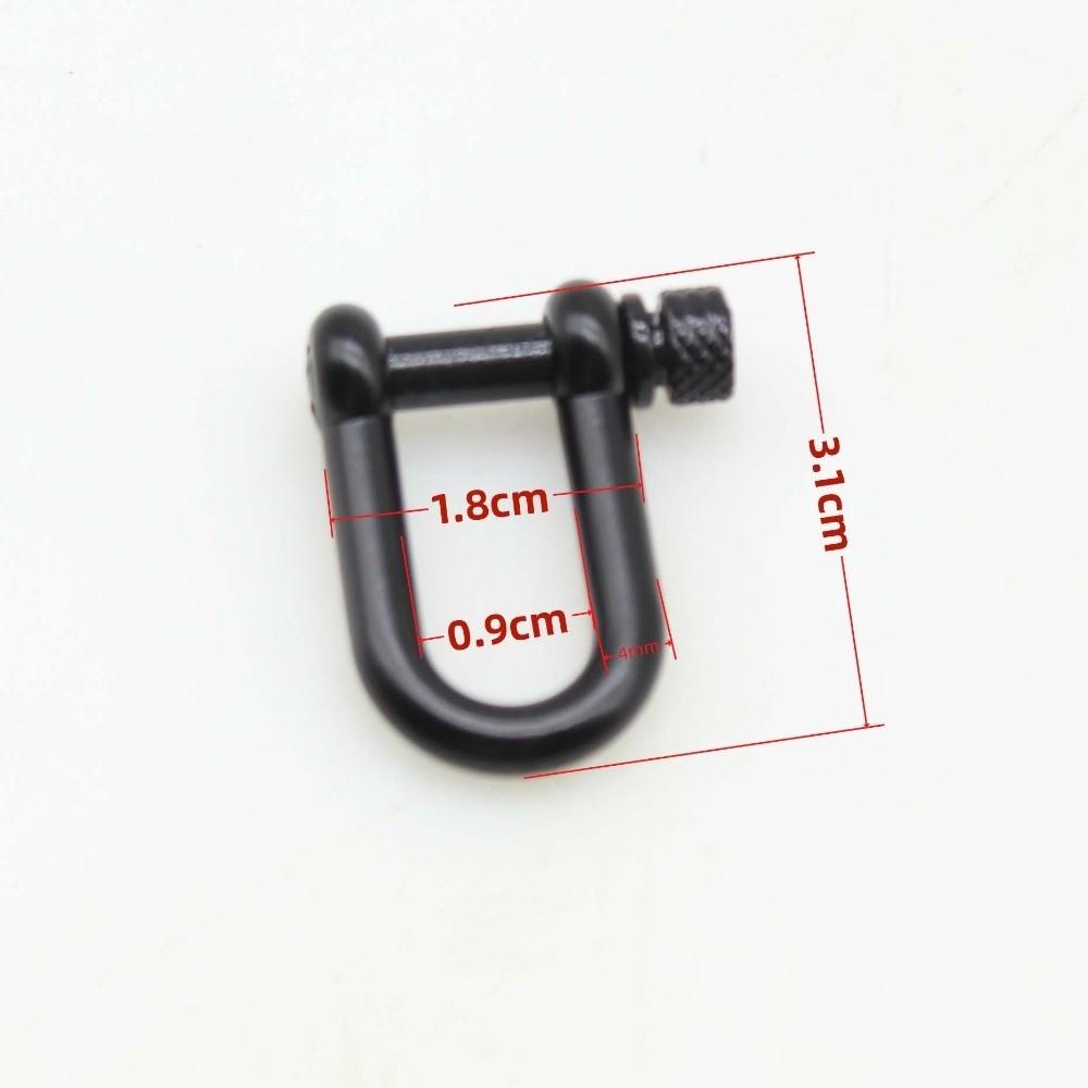 Zinc Alloy Rope Paracord Buckle Survival Bracelets O-Shaped Shackle  Outdoor Accessories