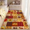 Autumn Patchwork Pattern Carpet Suitable As a Non-slip Mat for the Living Room or Bedroom Sofa