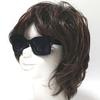 Black X Smoke Sunglasses for Men and Big UV Fashion Clear Colored Thick [FashionBerry] Women, Square, Frame, 99% Protection, Glasses, Lenses, Lenses,
