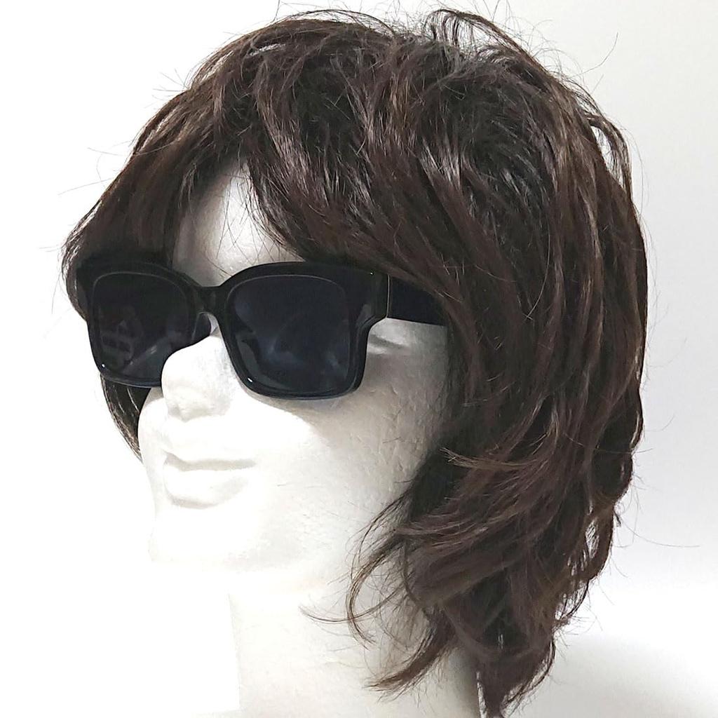 Black X Smoke Sunglasses for Men and Big UV Fashion Clear Colored Thick [FashionBerry] Women, Square, Frame, 99% Protection, Glasses, Lenses, Lenses,