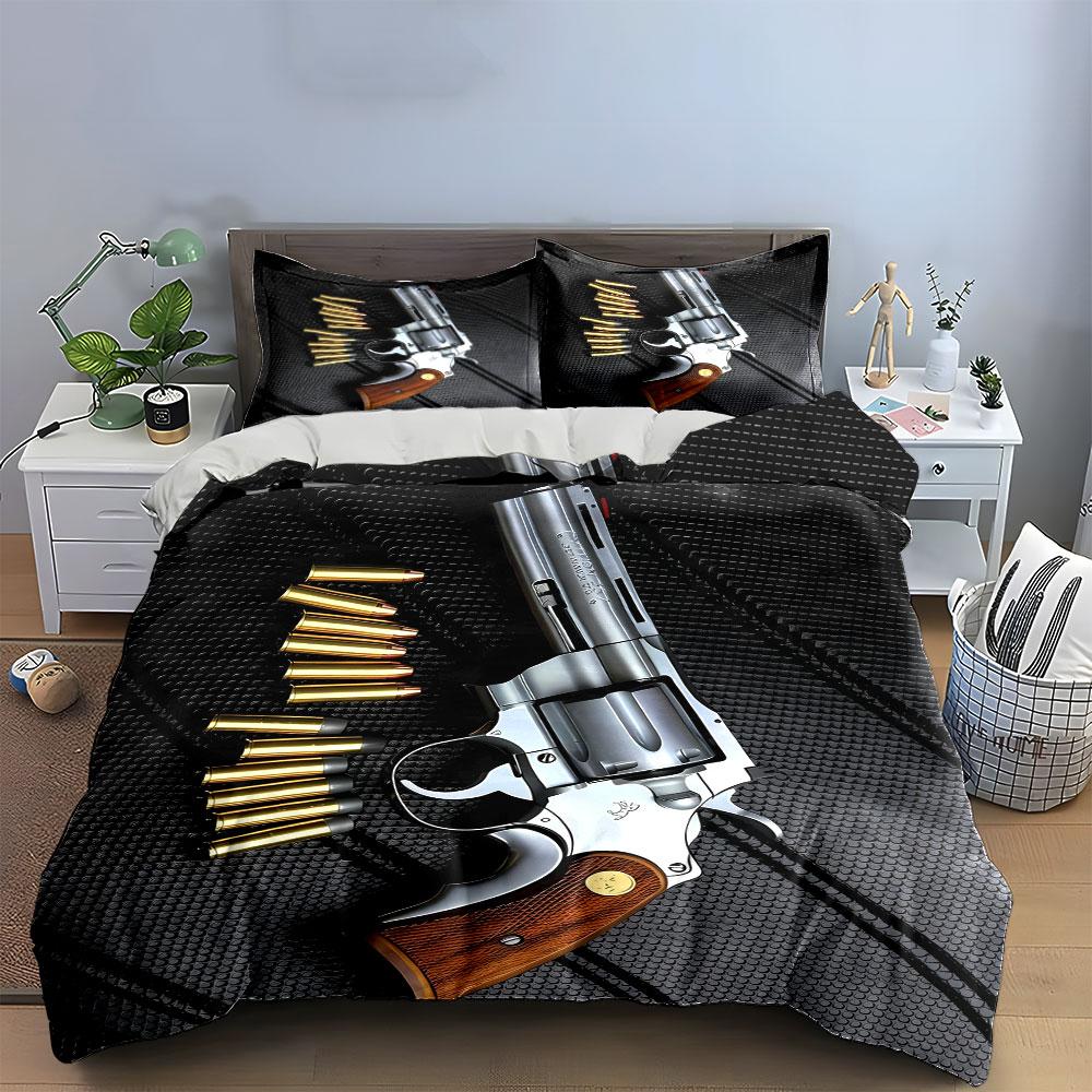 Revolver Set For Collection Display Multiple Sizes Kid'S And Adults' Bedroom Exquisite 3Pc Bedding Set, Gift