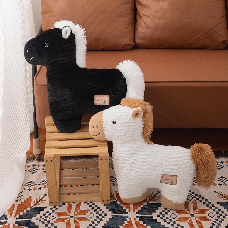New Simulated Pony and Sleek Pillow Plush Doll Doll Sofa Cushion Children Sleeping with Doll Birthday Gift