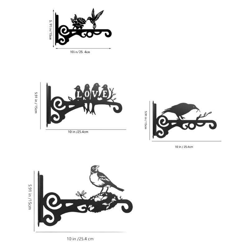 Reinforced Iron Wall Hangers Decorative Garden Hook Stand For Hanging Planter Wind Chime Porch Lanterns Outdoor Displays