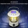 LED Camping Lantern, Outdoor Retro Waterproof Light, Solar USB Rechargeable Horse Lamp, Brightness-Adjustable Ambient 