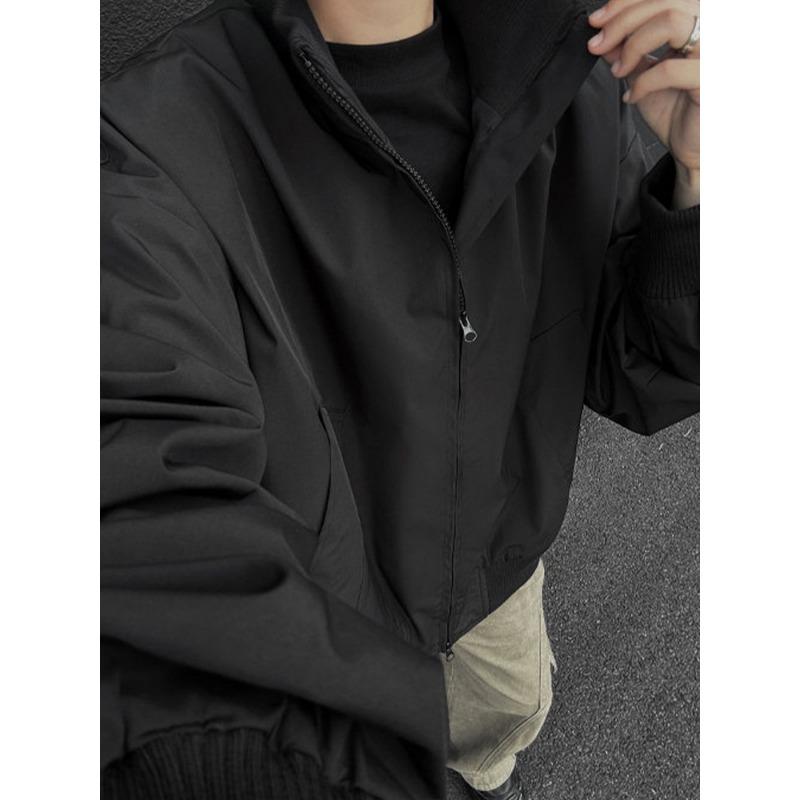 Giacca Bomber da Uomo Vestibilità Larga Corta Streetwear