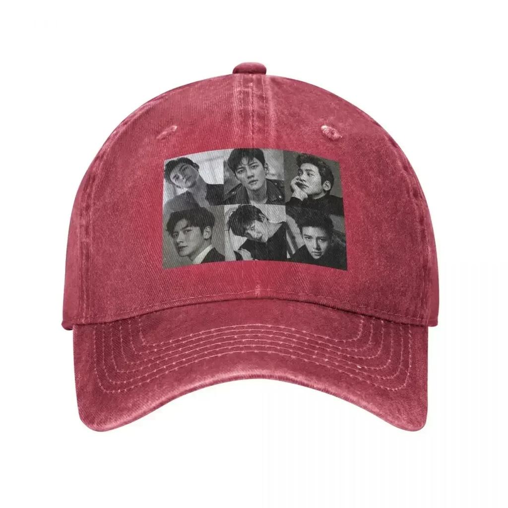 Ji Chang Wook Collage Baseball Cap Rave Golf Hat Cosplay Cap Woman Men'S
