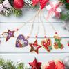 5/10pcs Diamond Painting Christmas Santa Claus Pendant Decoration Atmosphere Decor for Children Christmas Gift Natal Navided