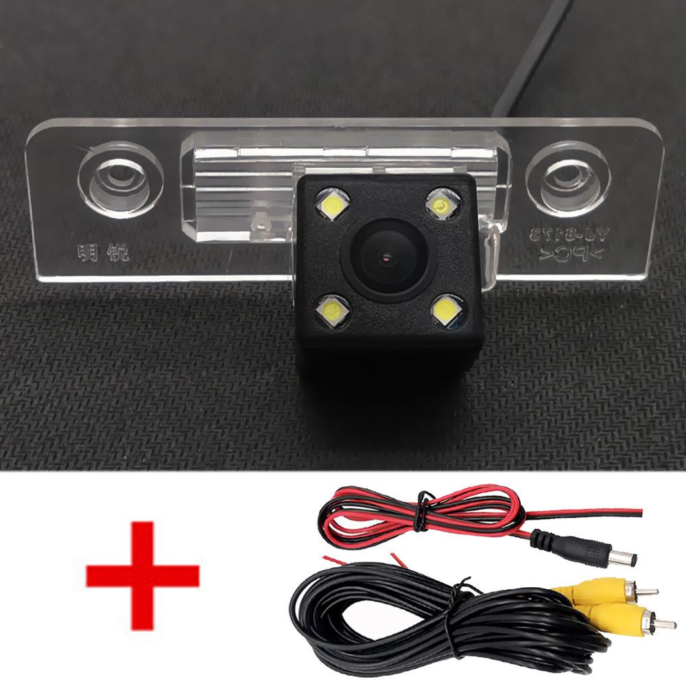AHD Fisheye 12LED Dynamic Trajectory Car Rear View Camera For Skoda Octavia 5 A5 2008 2009 2010 2011 2012 2013 2014 2015