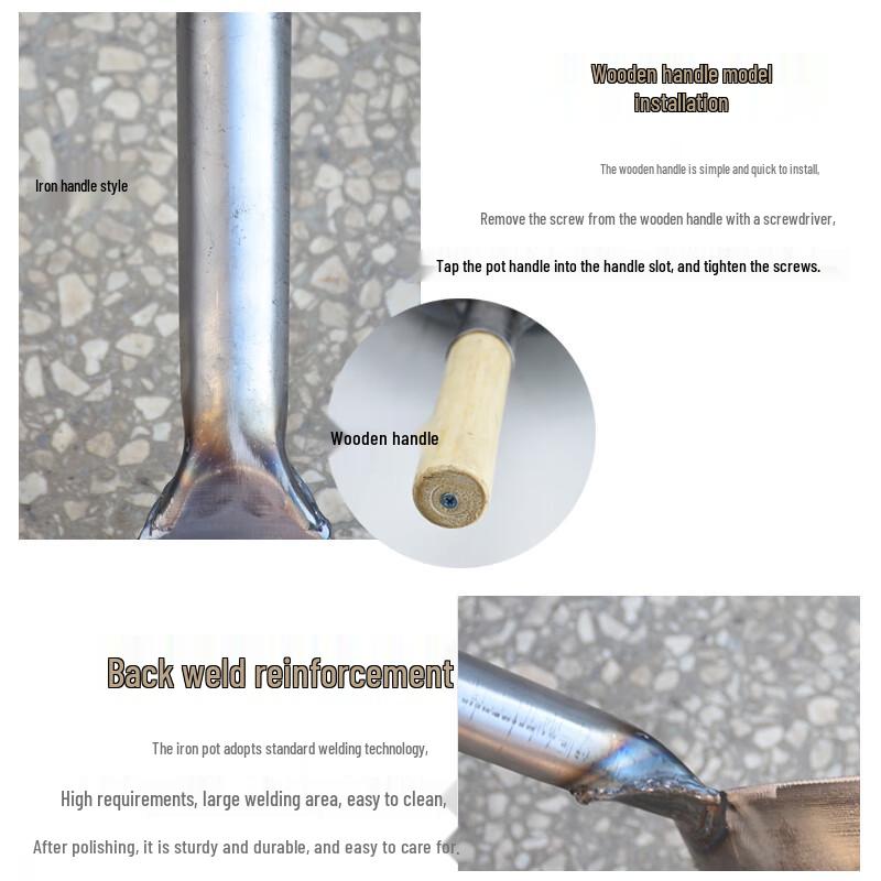 Homeglen Wrought Iron Non-stick Wok