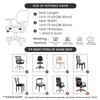 PU Leather Chair Seat Cover Elastic Computer Chair Seat Cover Waterproof Office Chair Seat Cover Chair Slipcover