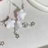 Unique Flocking Snowflake Star Phone Charm Winter Phone Jewelry Fashion Phone Ornament for Trendy Women Seeking Winter