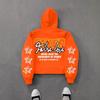 Unisex Übergroßer Kapuzenpullover Mit Abstraktem Grafikdruck Streetwear Lockere Passform Langarm Pullover