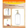 6 Pack Gold Soap Dispenser Pump, Top Replacement for Lotion & Regular Glass Bottles (Standard Diameter 28/400 Neck Size)