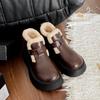 Fashion Women's Fashion Boots 2024 Winter Fashion Warm Thick-soled Overshoes Comfortable Short-soled Flat Shoes Zapatos De Mujer