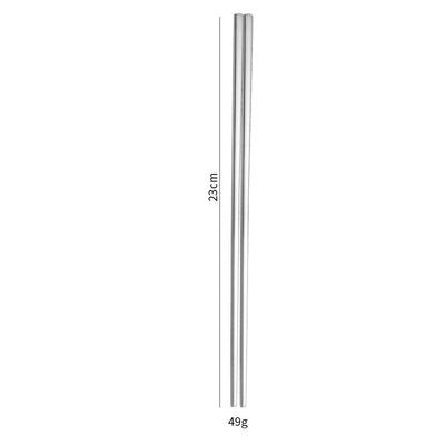 Ru Han 304 Stainless Steel Flat Chopsticks