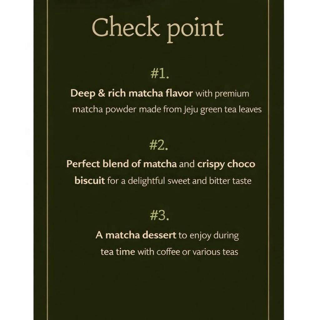 Lotte Binch Primier Matcha 102g, 204g / Biscuits / Cookies