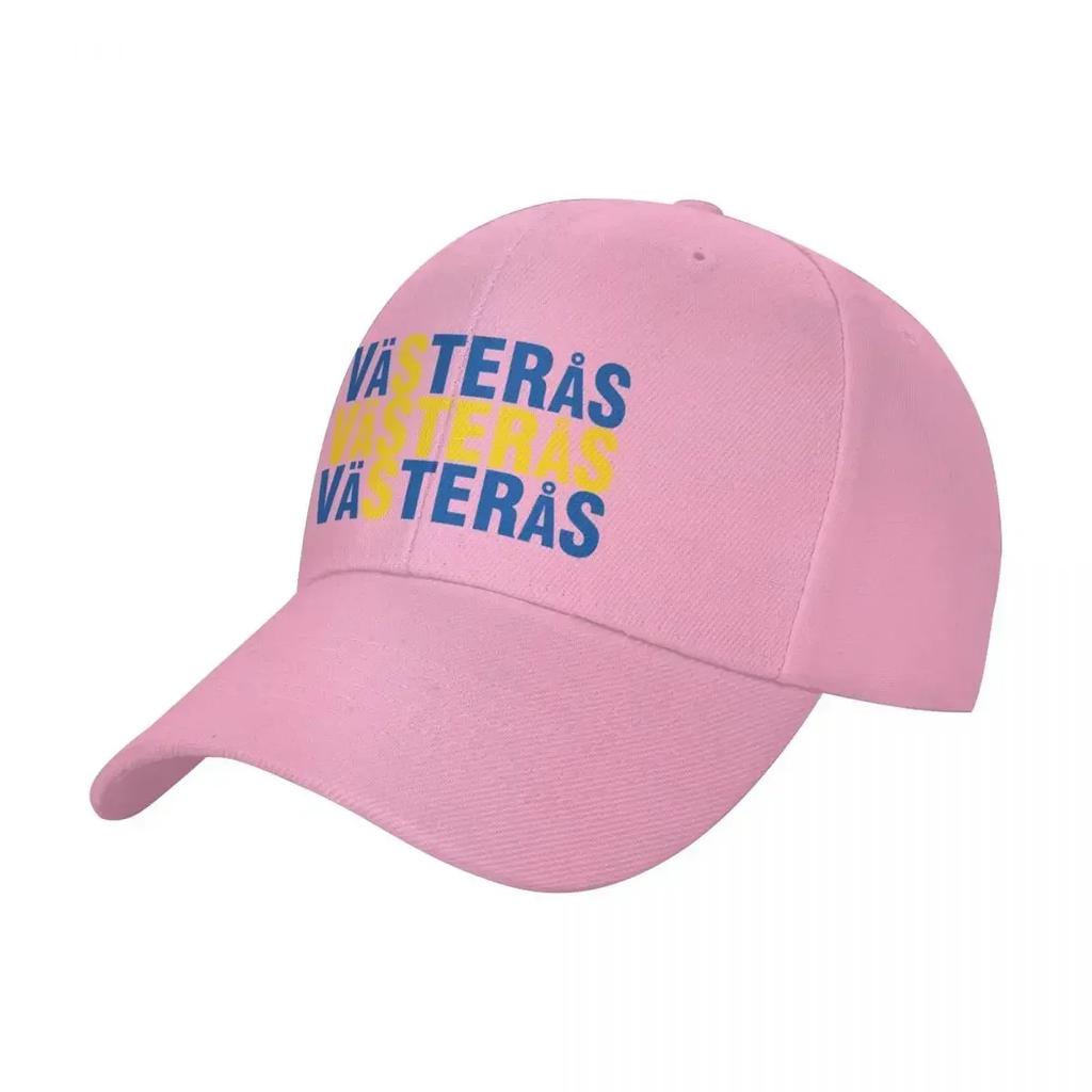 Vasteras Sverige Flagga Baseball Cap Icon Wild Ball Hat Rugby Mens Caps Womens