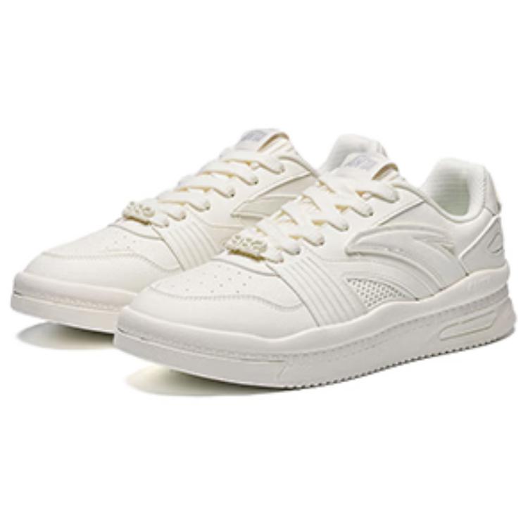 ANTA Skate Shoes Men's Low-top Ivory White