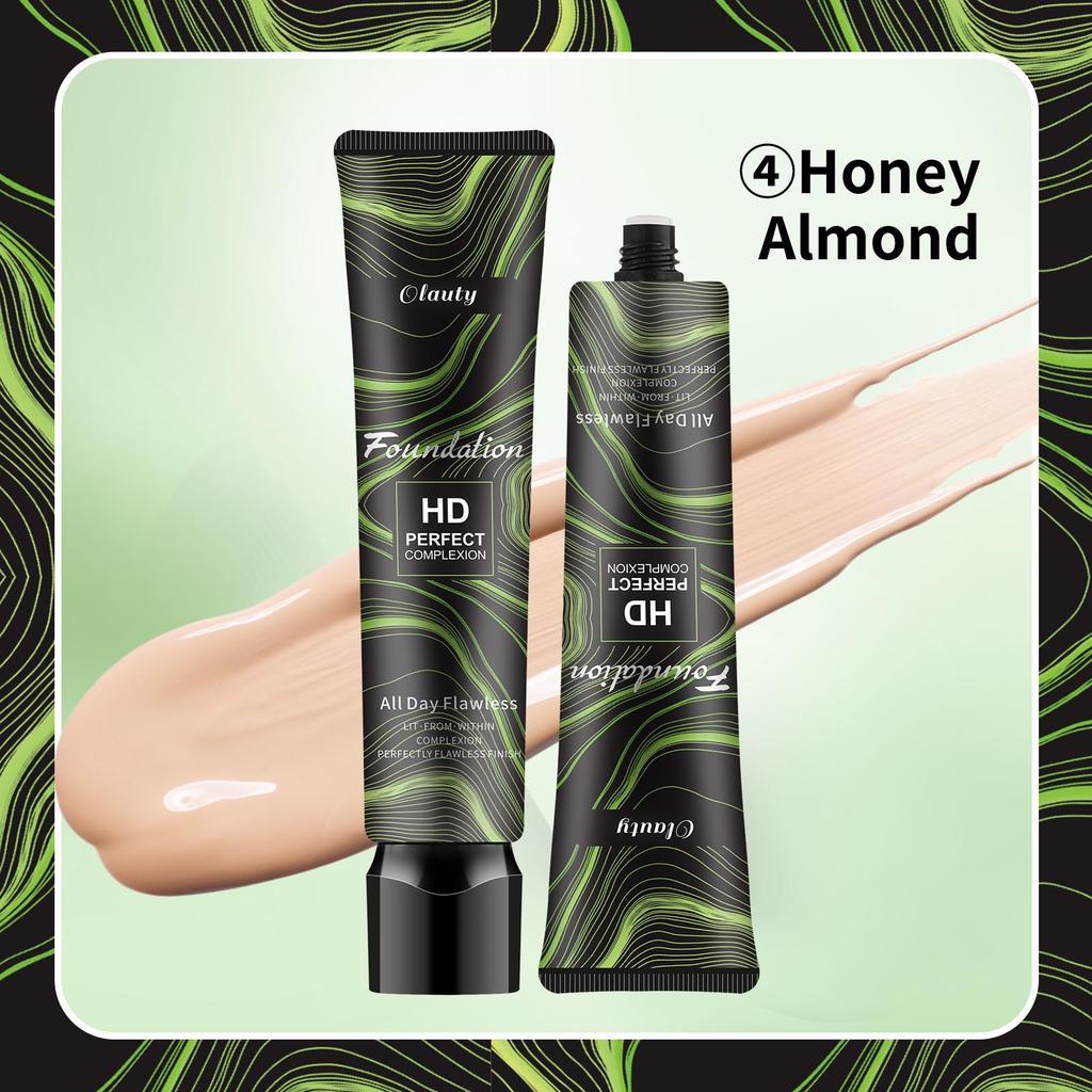  Waterproof Liquid Foundation 30g Concealer, Moisturizing, Suitable for All Skin Types
