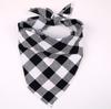 Dog Bandanas Large Pet Scarf Bandana Cotton Plaid Washable Bow Tie Collar Cat Puppy Triangular Scarf Bib Dog Accessories