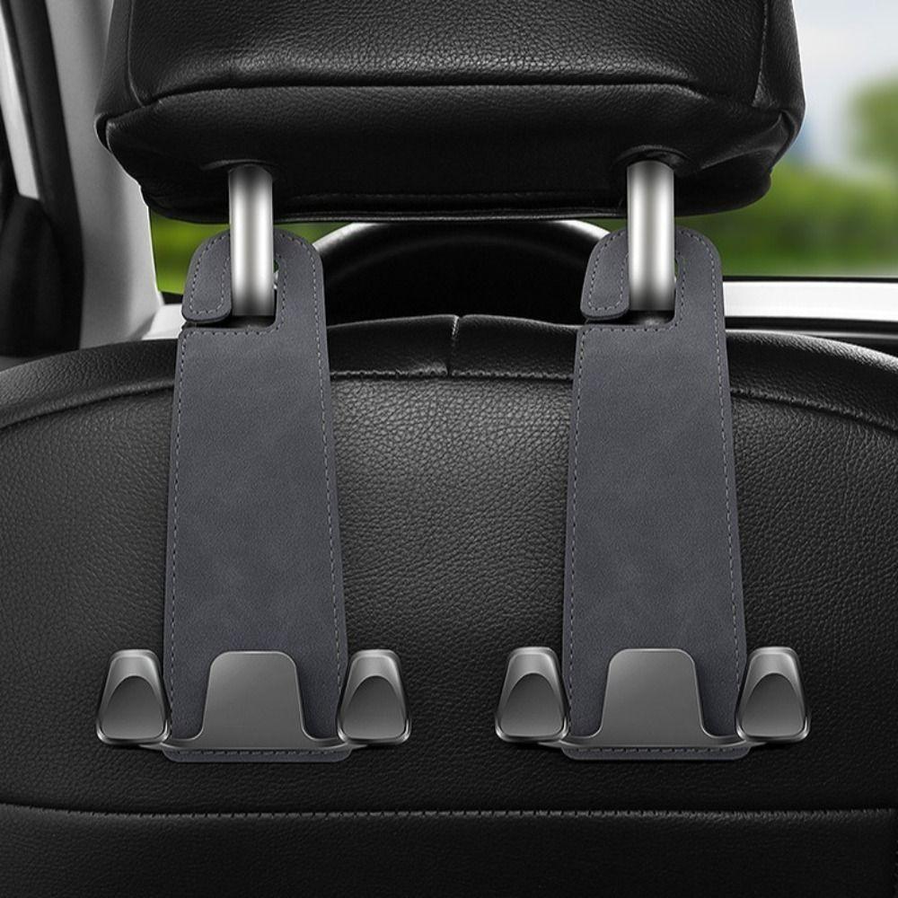 2 Pcs Headrest Hanger Metal Hook Storage Storage Hanger Universal Car Seat Headrest Hook  Rear Seat