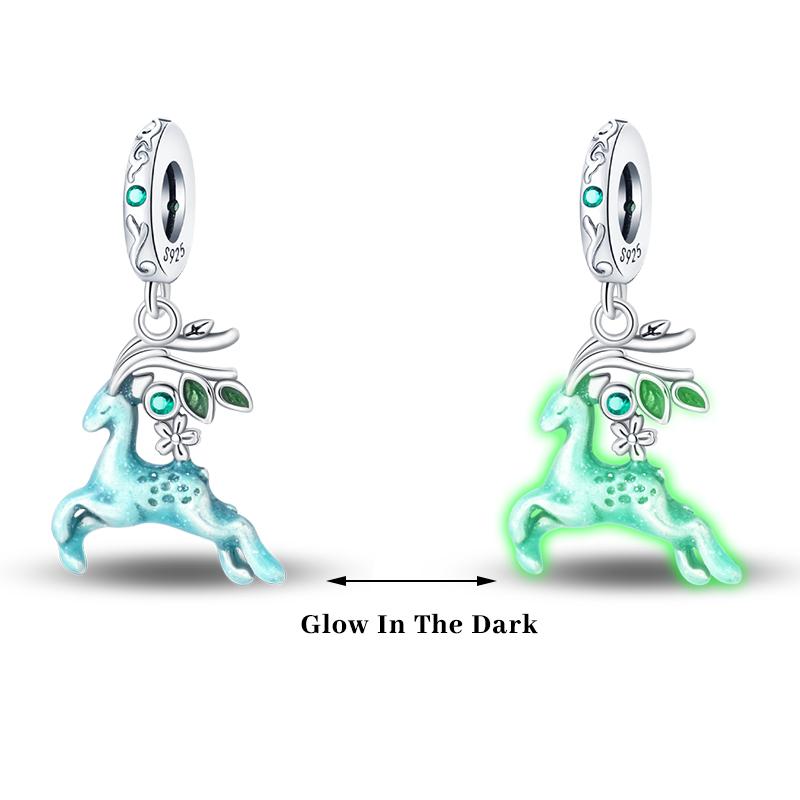 Copper Color Fireflies Bees Stars Turtles Luminous Charms Beads Fit 3Mm Original Bracelets Diy Jewelry Gift