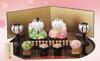Hinamatsuri Cute cat Hina dolls [Cat Set] [Hand-painted ceramic]