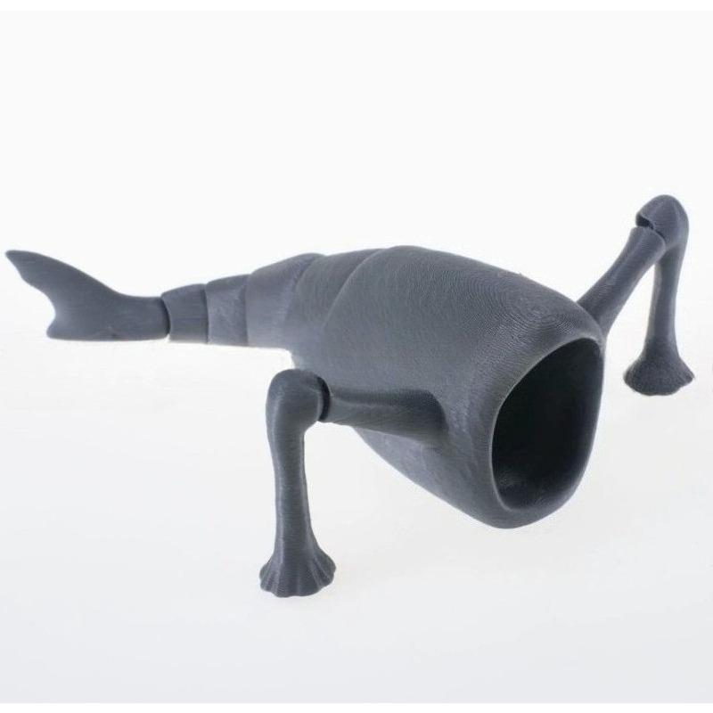 Bloop Sea Monster 3D Printed Flexible Articulated Fidget Toy – Sea Eater Deep Sea Creature Collectible Stress Relief Desk Toy