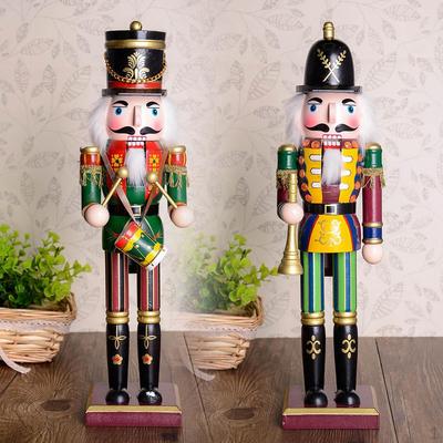Weihnachtsfeier Tischdeko Ornamente - 30cm Holz Nussknacker Soldat Spielzeug