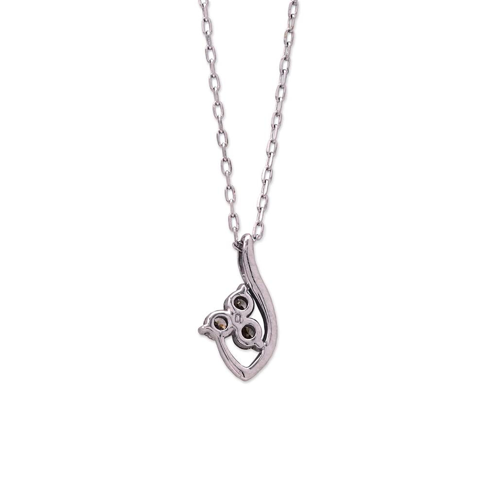 K10 White Gold Diamond Necklace [Estelle] 0442-0067-0020-0000
