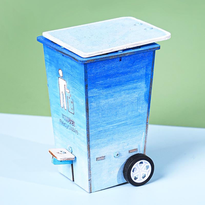 DIY Flip-Top Trash Can Kit for School Science Experiments