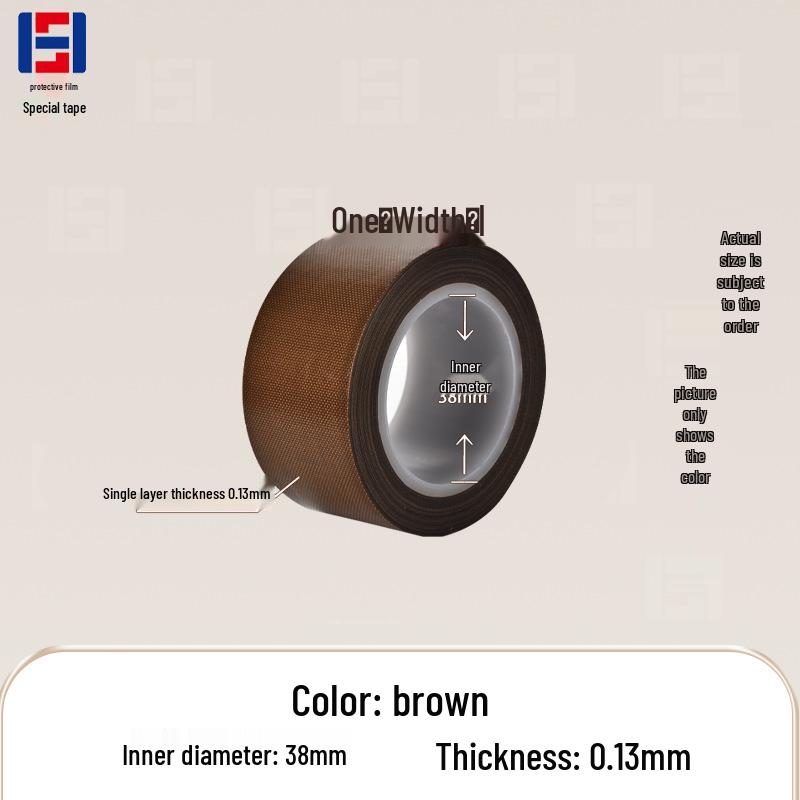 PTFE High Temp Resistant Black/White/Brown Teflon Adhesive Tape - Heat Insulating & Sealing Tape