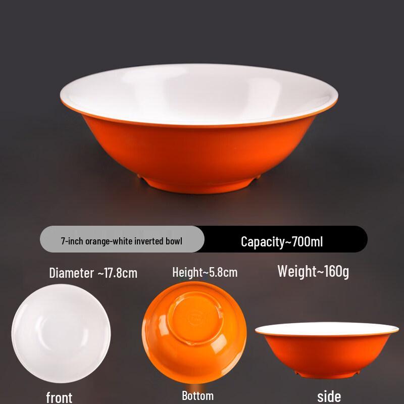 A5 Melamine Two-Tone Inverted Edge Bowls