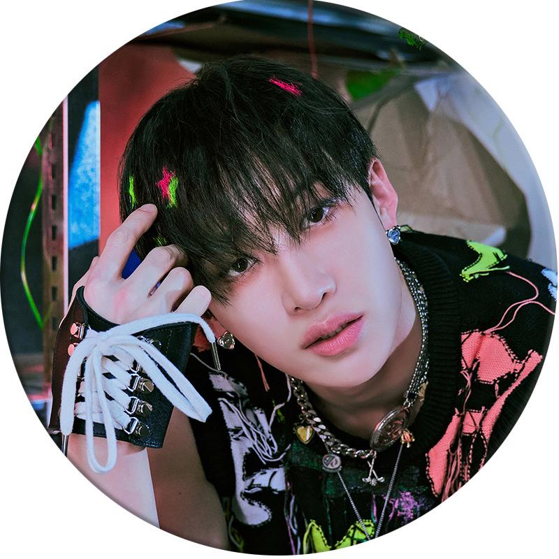 Набор брелок и значок из жести Stray Kids JJAM Badge