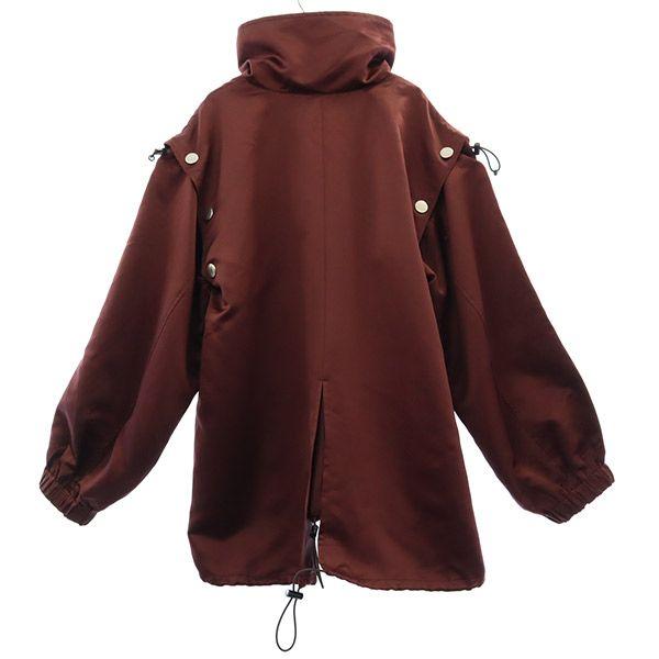 IRENE Long sleeve 2WAY pullover Jacket Brown Parker Women Used