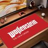 HYBXAXC Mouse Pad Wolfenstein Mousepad Large Keyboard Desk Mat Gaming Mouse Pad LockEdge Non-slip Mat Keyboard Mousepad 90x40