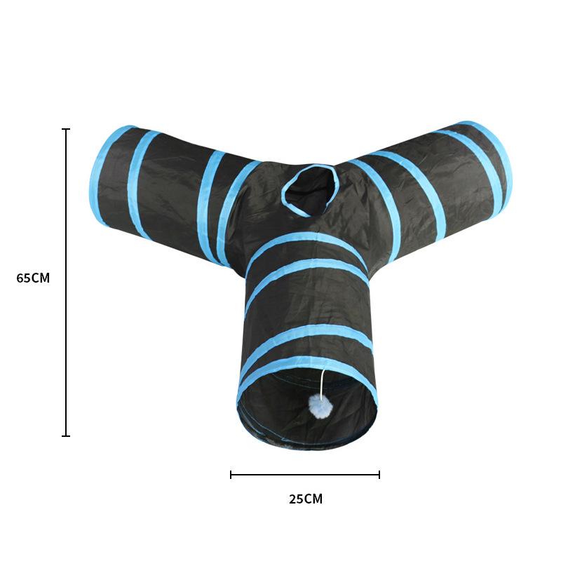 Polyester Kitten Cat Tunnel Teaser Toy - Self-Play, Four Seasons Universal