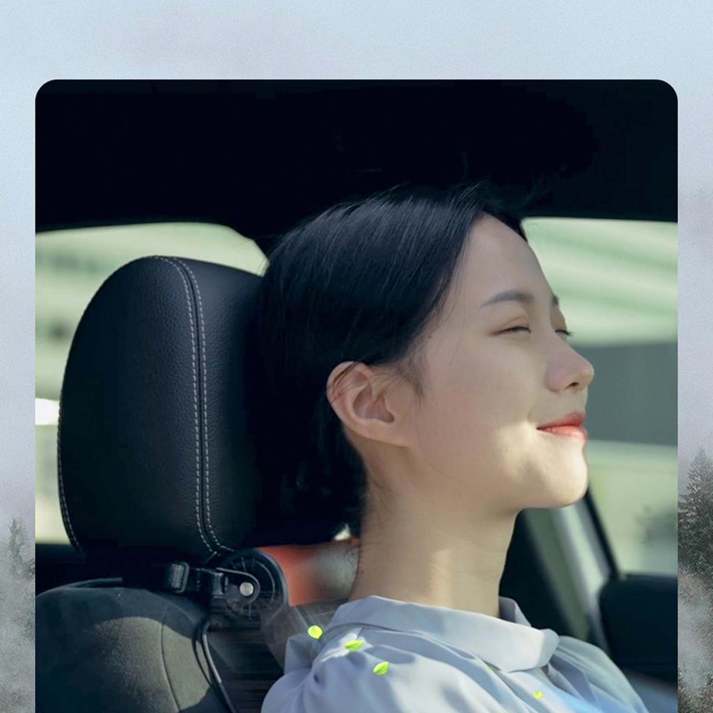 Car Seat Ventilation Fan USB Cooling Fan Air Circulation Electric Fan Low Noise with 3 Adjustable Wind Speeds Switch