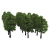 20pcs 1/100 Model Trees Artificial Tree Train Railroad Scenery Architecture Tree Park Scenery Miniature Tree Landscape Decor