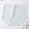Women S High Waist Cotton Floral Briefs Long Crotch Antibacterial Underwear