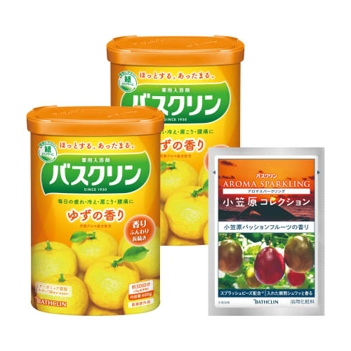 

basclin yuzu fragrance, набор из 2 штук, с саше [600 г x 2] порошкового типа