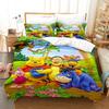Winnie The Pooh Pattern Threepiece Bedding Set With Active Dyeing Technology For Bedroom Use