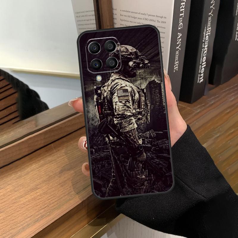 Military Army Special Forces Case For Samsung Galaxy M56 M06 M16 M36 M52 M32 M12 M54 M34 M14 M35 M55 M15 M11 M31 M13 M53