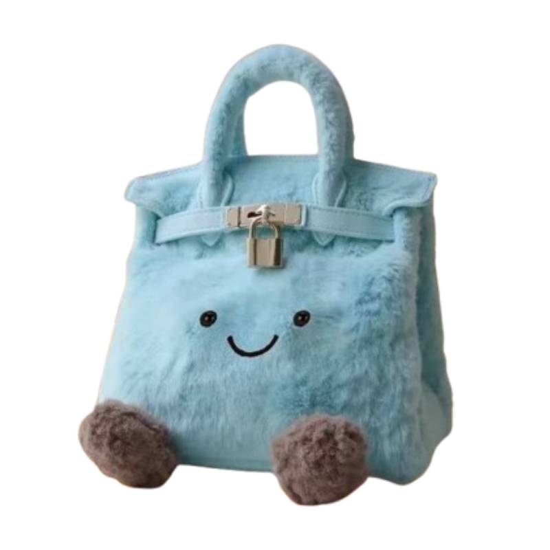 

Плюшевая синяя сумка через плечо Jellycat, сумка для хранения, мягкая игрушка, украшение