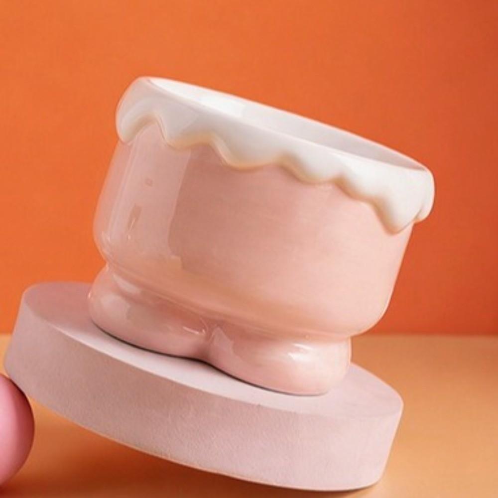 Non-Slip Ceramic Pet Bowl Anti-Spilling Large Capacity Cervical Spine Bowl Guarded Neck Anti-Overturning Bowl Dog Drinking