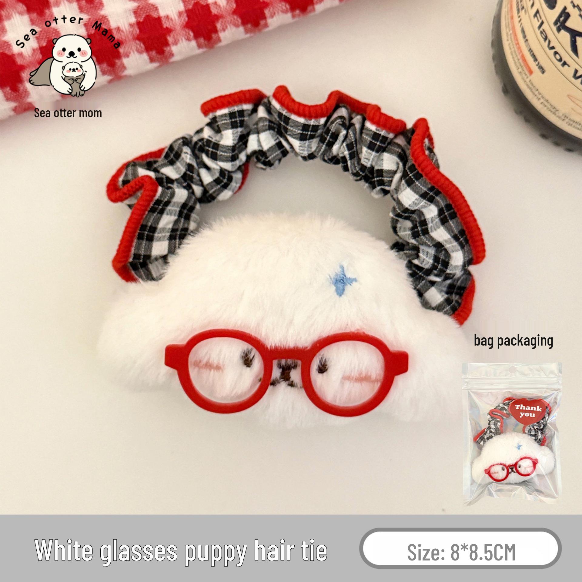 

Adorable Puppy Glasses Hair Clip & Tie Set for Girls