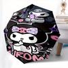 Kuromi,Sanrio Automatic Umbrella-Foldable, Durable 8-Bone Design, Compact and Stylish, Great for Camping, Halloween, Christmas, Mother's Day