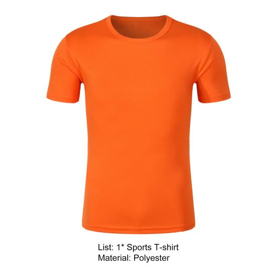 Unisex Tee Top Regular Fade-resistant Soft Wear Unisex Top Short Sleeve O-neck Pullover T-shirt Unisex T-shirt for Sport