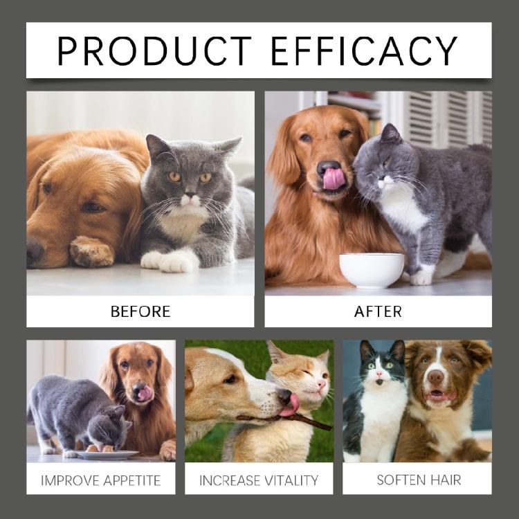 Pet Health Probiotic Supplement 80Tablets Aids Digestion and Immune Improvement for Dogs Cats
